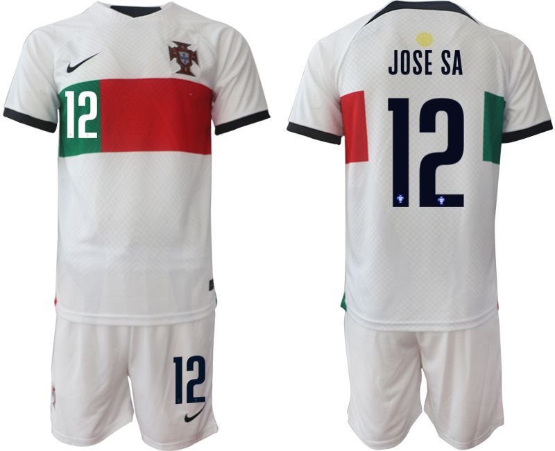 Men 2022 World Cup National Team Portugal away white 12 Soccer Jerseys
